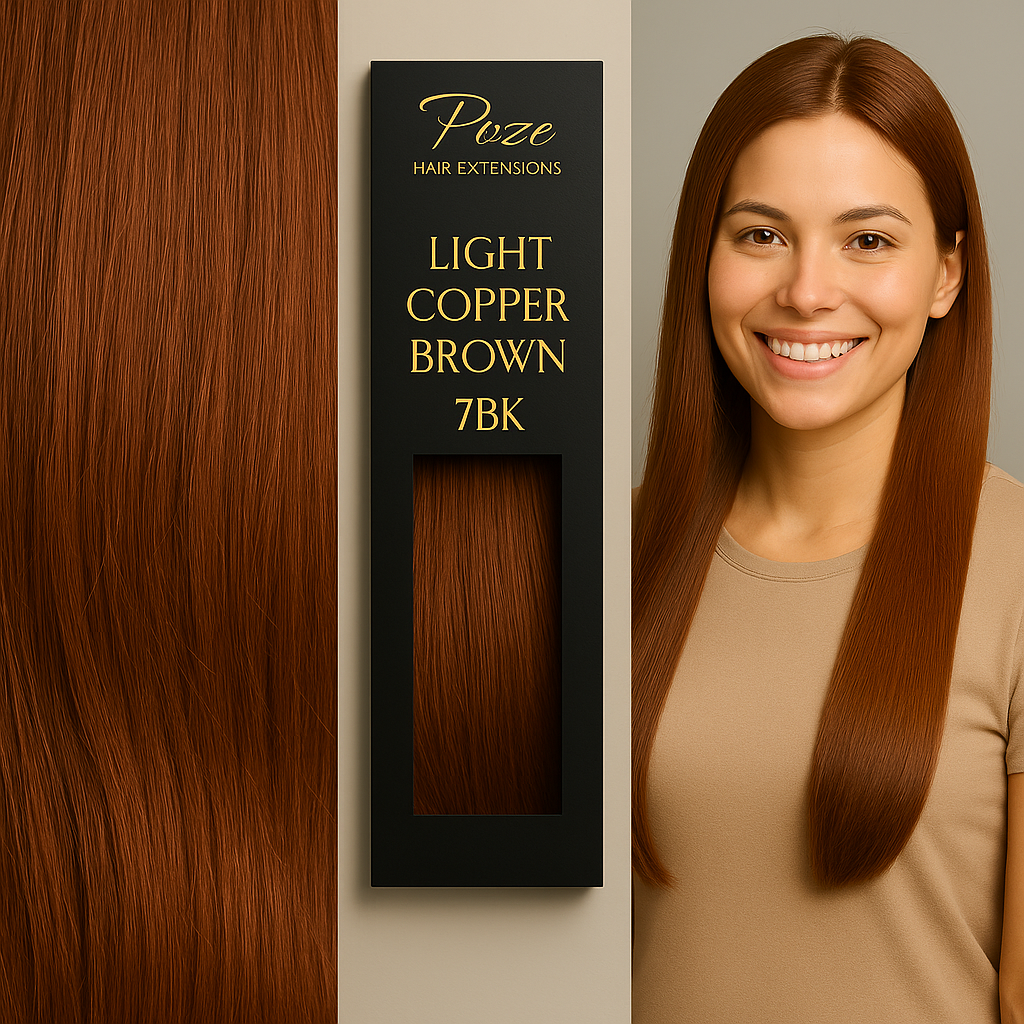Micro Ring Extensions Standard - 7BK Hell Kupferbraun