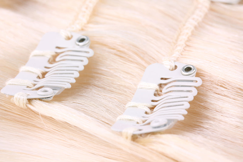 Poze Standard Wavy Clip & Go Haarverlängerungen - 8A/10NV Asch-Mix