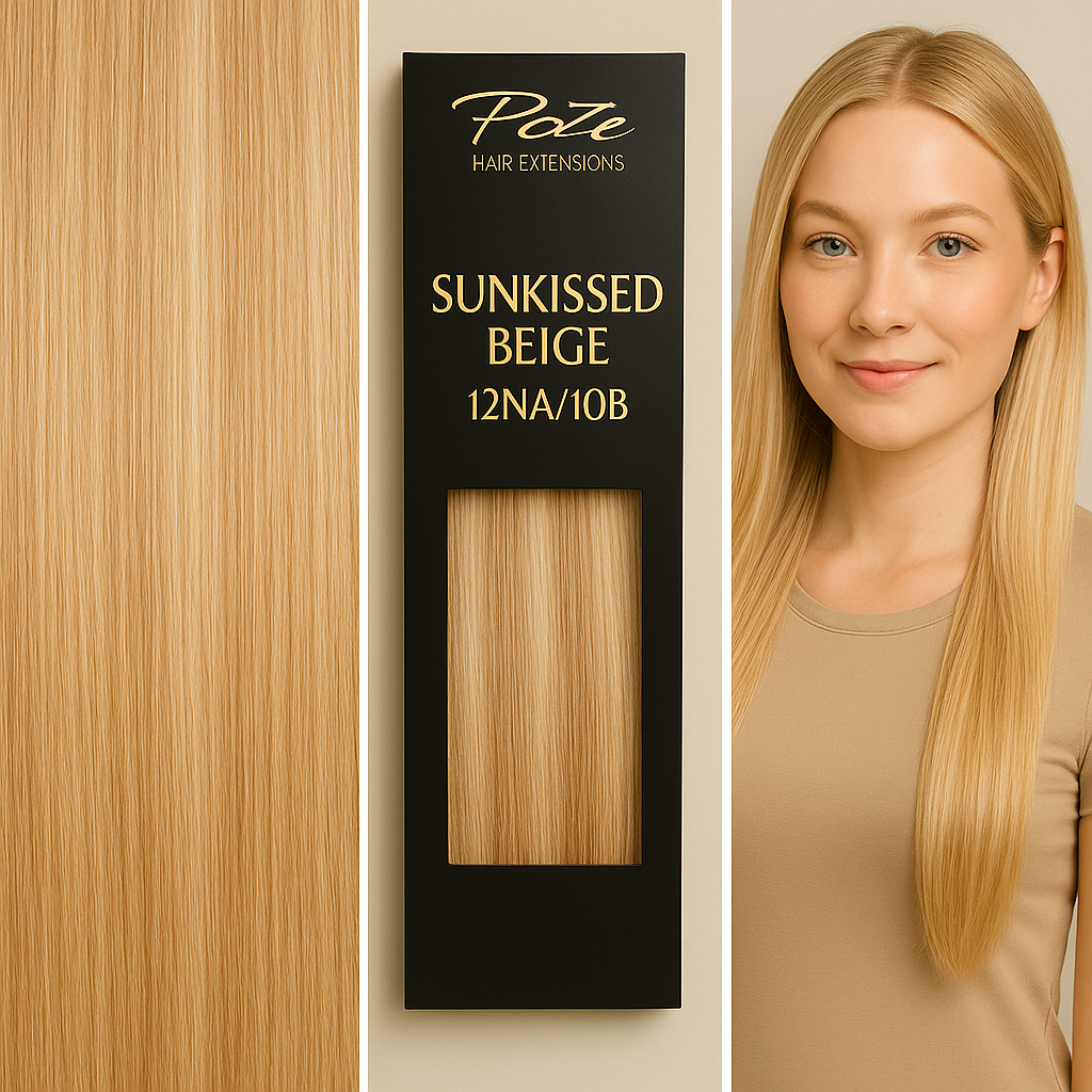 Poze Standard Draht- & Clip-Extensions - 12NA/10B Sonnengeküsstes Beige