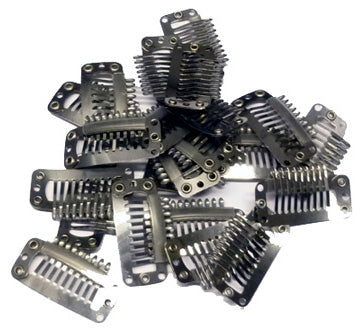 Einzelclips Silber - 12 Stück