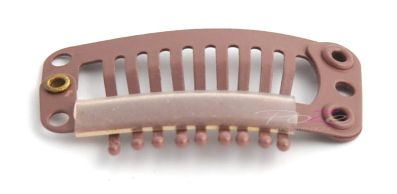 Einzelclips Braun - 1 Stück