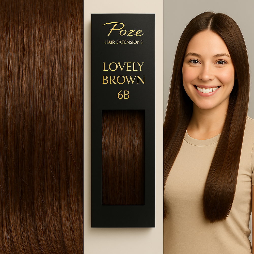 Micro Ring Extensions Premium - 6B Schönes Braun