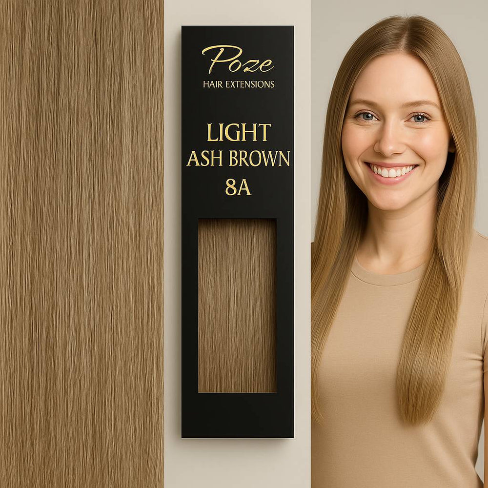 Micro Ring Extensions Standard - 8A Helles Aschblond